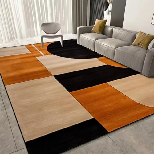 Alfombras de dormitorio lavables con base antideslizante y patrón suave 2