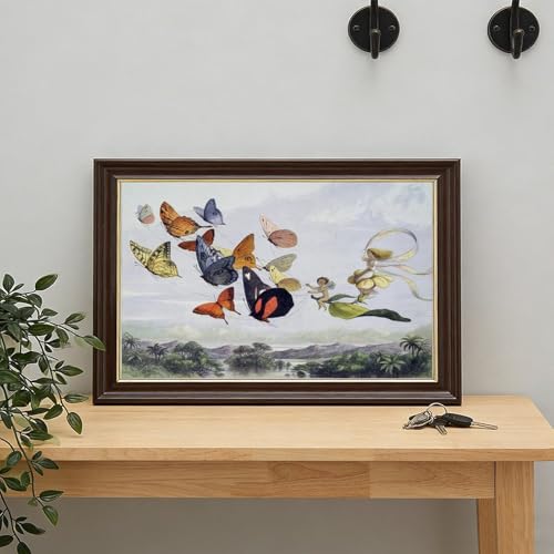 Impressions sur toile fées papillon, décoration murale bureau 30x45cm - 7
