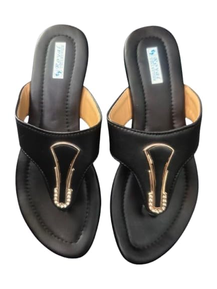 Fancy slippers Stylish chappal for women | Comfortable flat sandals for women stylish-image-5