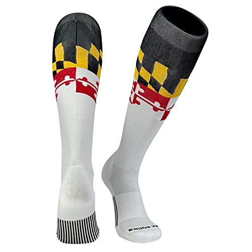 Maryland Flag Knee High Long Baseball Football Socks
