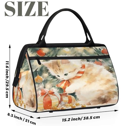 Travel Duffel Bag for Women, Cut Cats Animals Weekender Overnight Bag Carry on Beach Swim Bags Dance Bag Airlines Approved Personal Item Travel Bag for Yoga, Sports, Hospital2