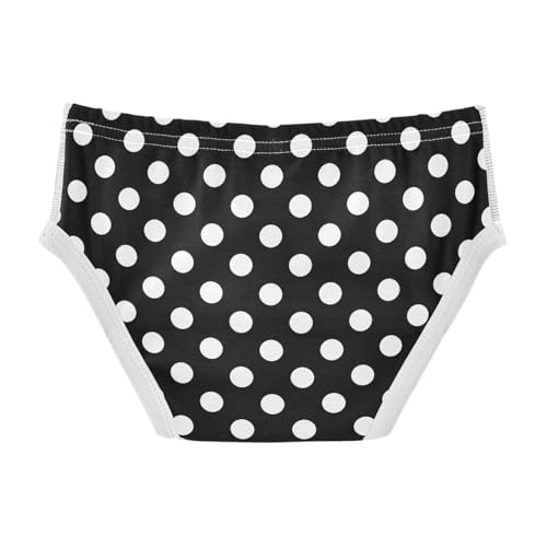 Polka Dot Black Gray Blue Little Boys Cotton Briefs Soft Breathable Comfortable Tag-Free Underwear2