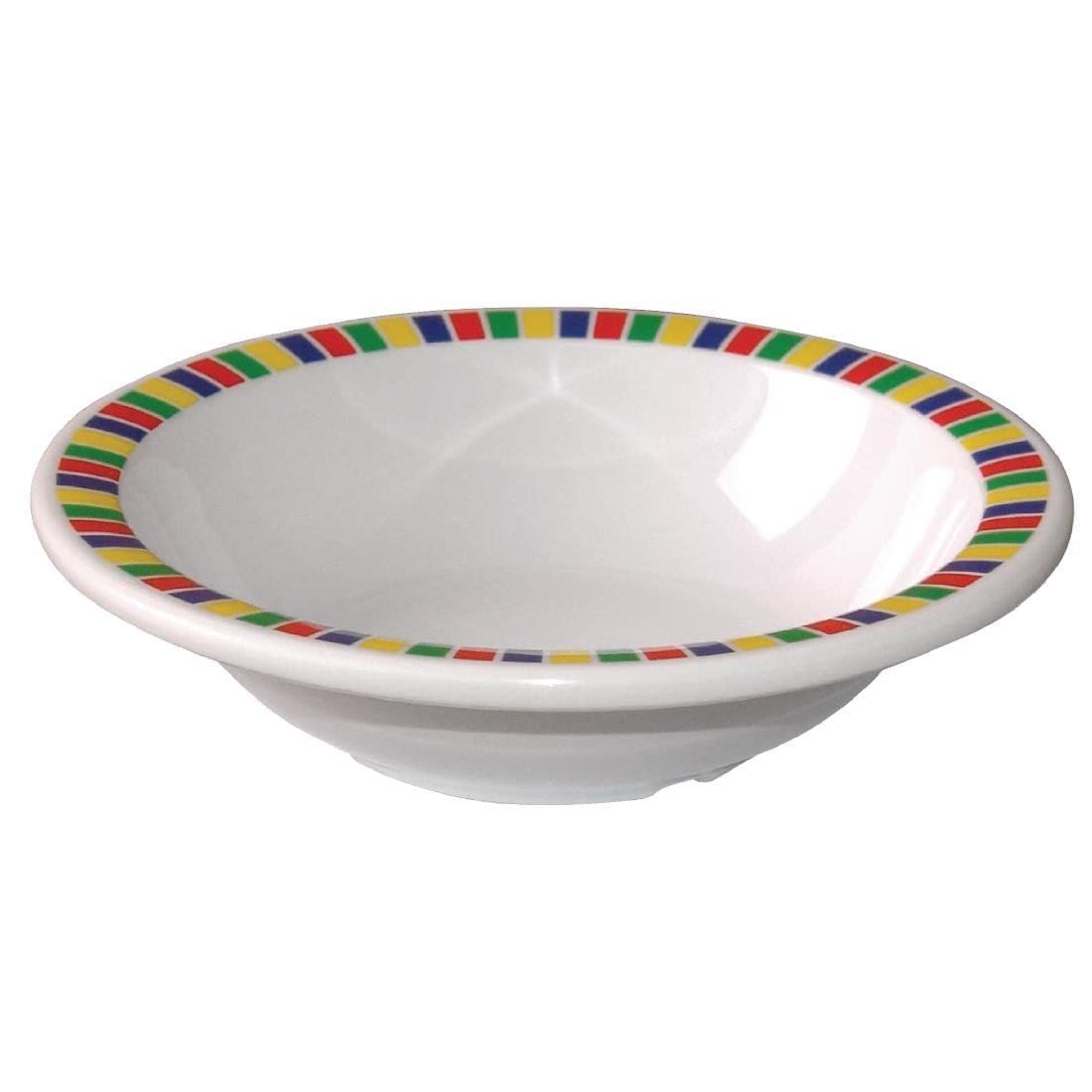 Olympia – DP982 Kristallon Fairground Schüssel- und Teller-Set aus Melamin, 150 mm, Kunststoff, splitterfest, wiederverwendbar, 12-teilig