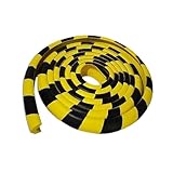 HOFUNTRE Wall Corner Guards & Edge Protector, Integrated Molding Technology, High-Visibility Warning Design, Ideal for Warehouses, Garages, Industrial Safety Areas(L)