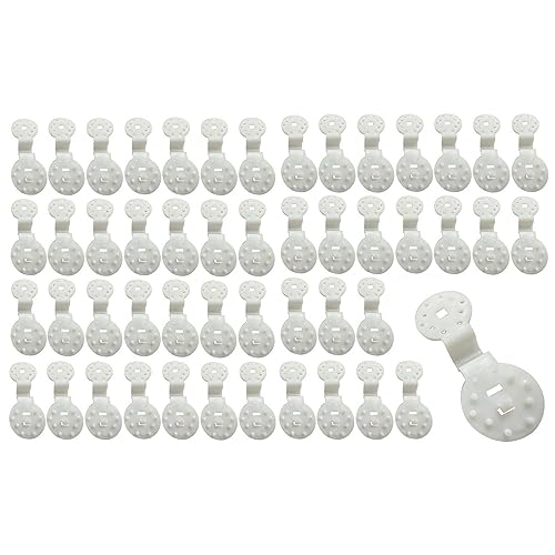 Shade Cloth Clips Round Plastic Black Clips Patio Mesh Tarp, Garden Shade Cover Shade Cloth Lock Grip,Fixed Clip for Shade Cloth Anti Bird Netting Shade Fabric Accessories (100 Pack White)