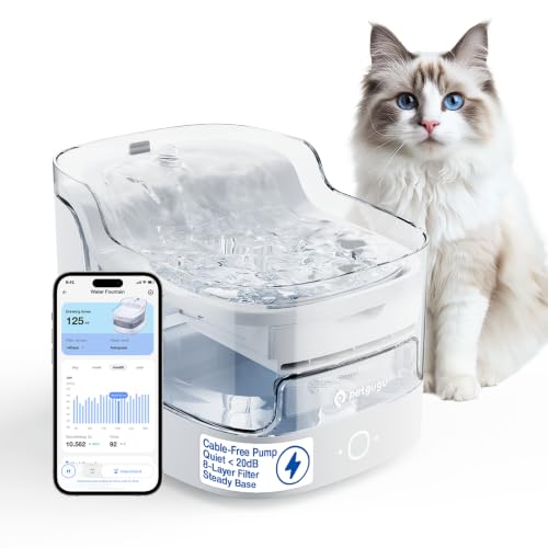 2L/68oz Cat Water Fountain Cordless Pump Pet Fountain - image 1