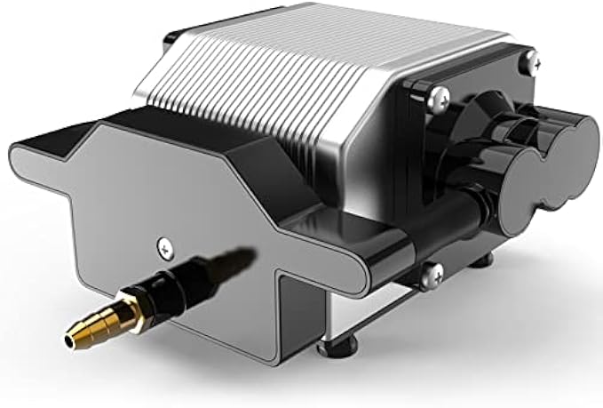 BROVR Air Assist xTool D1 and D1 Pro Laser Engravers, Laser Cutter Air Assist, 30 L/min Air Output Pump for Clean Surfaces and Smooth Edge Cuts, Protect Laser Lens