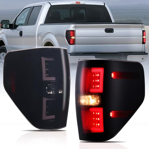 Image of Nilight Taillight Assembly for 2009-2014 Ford F150 Styleside Smoked Lens