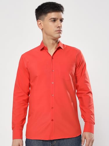 Image of Men's Polycotton Solid Shirt Pack of 3 | Regular Fit Full Sleeve Casual & Formal Wear Shirt Combo for Men | Soft & Durable Shirts