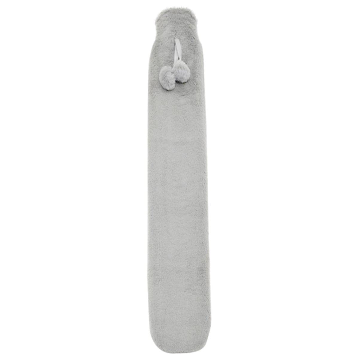 52 x 9,5 cm Lange Wärmflaschentasche, grau, Abnehmbarer Bezug, extra Lange Gummi-Wärmflasche, Taille, Hand, Fußwärmer, CC-D-1000 ml