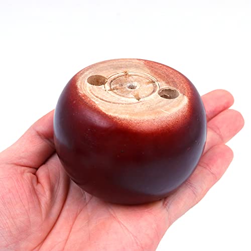 Shiwaki Pack of 4 Red-brown Furniture Legs Wooden Round Bun Feet 3in Dia 2in Tall Replacement for Sofa Chair, Loveseat, Dresser Foot - Image 4