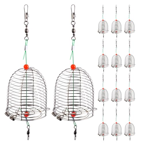 Cage à appâts en acier inoxydable TOPBATHY pour pêche en rivière