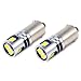 Phinlion 400LM Super Bright 3030 5-SMD BA9 BA9S 53 57 1895 64111 LED Car Light Bulb 12V 24V 6000K Xenon White