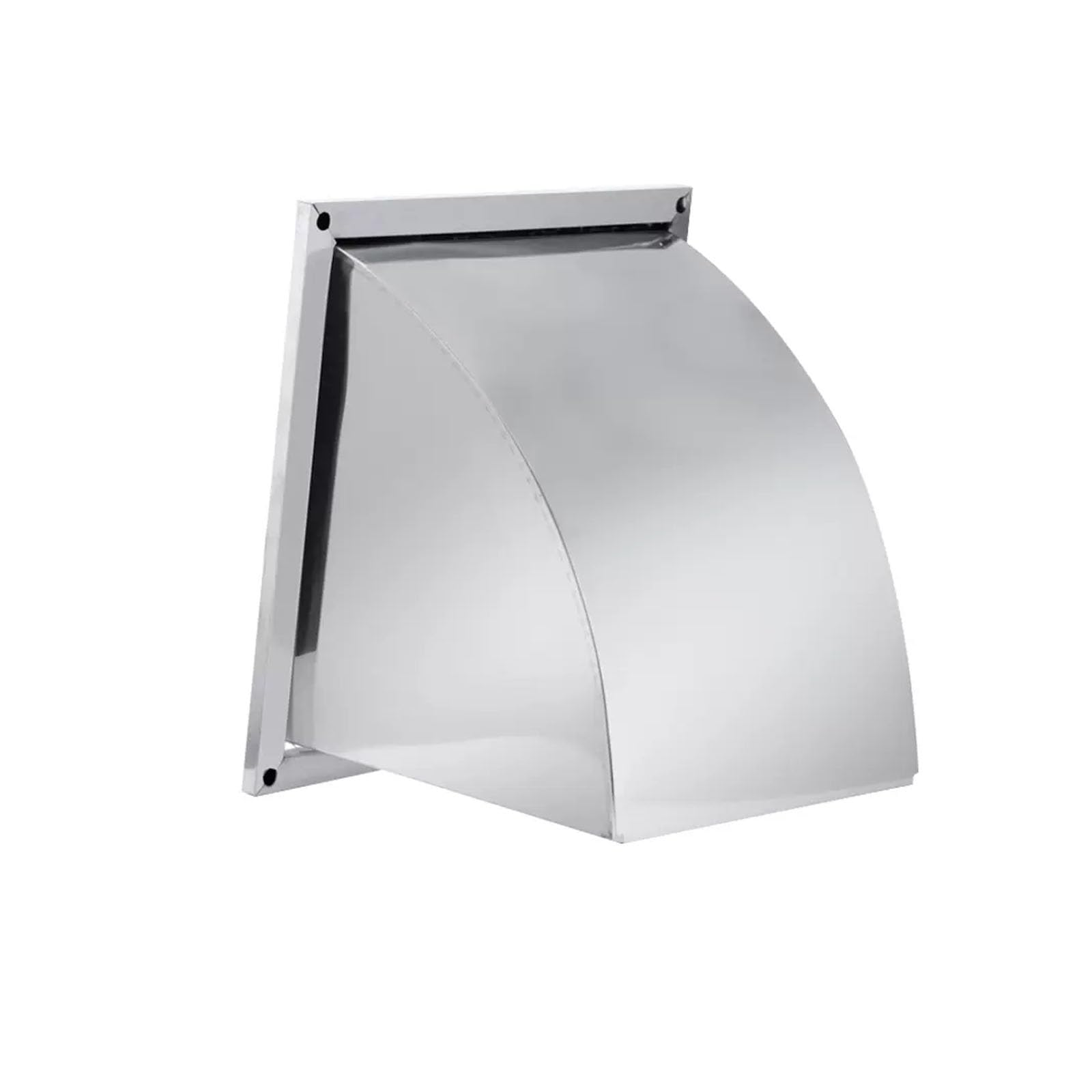 Hotte de cuisine carrée avec capot anti-pluie en acier inoxydable pour évacuation murale