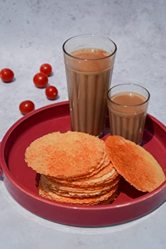 Image of Snackible Tomato Dosa Khakhra (Pack of 3) 3x100gm | Healthy Snack | Made with Ragi | Gluten Free | Source of Protein | No Preservatives