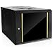 iStarUSA Accessory WMZ955-KBR1U 9U Swing-Out Wallmount Cabinet Brown Box