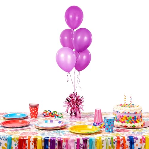 Moretreat Balloon weights, 12 pieces, aluminum foil, suitable for birthday parties, gatherings, weddings, dinners and other occasions, weight 0.36lb (Pink 12pcs) by Moretreat - Image 4