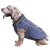 ♥ WASSERDICHT MATERIAL - Aus Wasserdichte Polyester und Baumwolle. TFENG Hundejacke sorgt für Ihren Hund etwas mehr Schutz vor den Elementen sowie die Verringerung der Menge der Reinigung hat man nach einem langen schlammigen zu Fuß tun müssen!