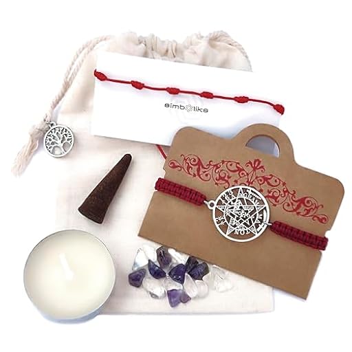 SIMBOLIKS Tetragrammaton Pulsera Amuleto de la Suerte Protección Pentagrama Regalo Hombre y Mujer poderoso Talismán de protección personal Pentáculo Ajustable granate Pulsera de Regalo | Ya disponible en tu tienda friki favorita! En mundofriki.es!