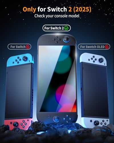 Image of Auarte 3 Pack Screen Protector for Switch 2 Console (2025) with Auto Alignment Frame, Tempered Glass for Nintendo Switch 2 Screen Protector [Military-grade Shockproof], 7.9 inch Clear