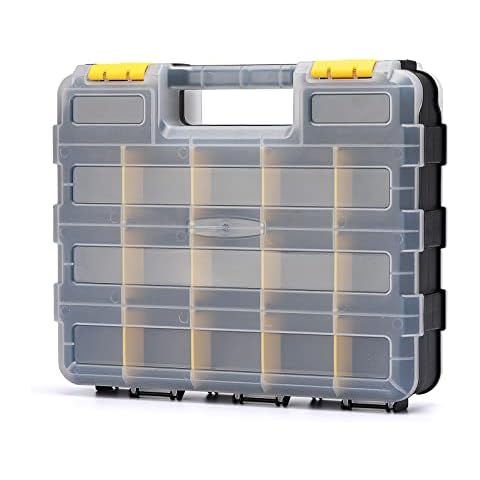 CASOMAN Double Side Tool Organizer with Dividers Cover