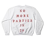 Life of Pablo No More Parties In La Los Angeles Pop Up Crewneck Kanye Yeezy TLOP Yeezus Saint (Large)