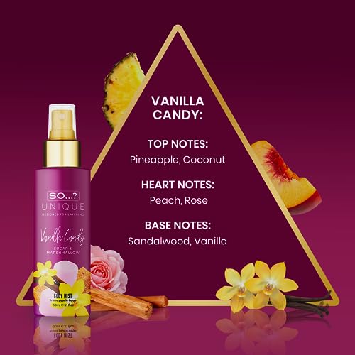 so unique body mist set - perfumes for women with fresh floral sweet scents - 6 hour wear body spray for women - travel size gift set - 6 pcs