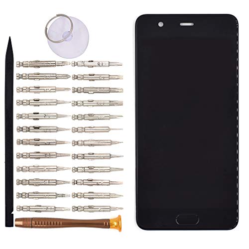 Image of LCD Screen and Digitizer Assembly with Fingerprint Button Keypad and Bezel Frame Compatible with Huawei P10 Plus VKY-L09 VKY-L29 VKY-AL00(Black)