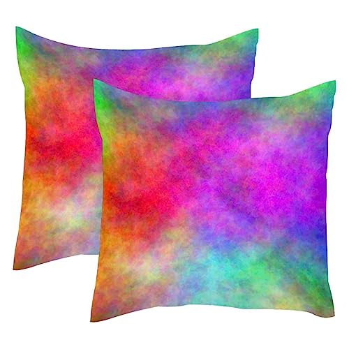 Housse de coussin en velours tie-dye style rustique chic haut de gamme