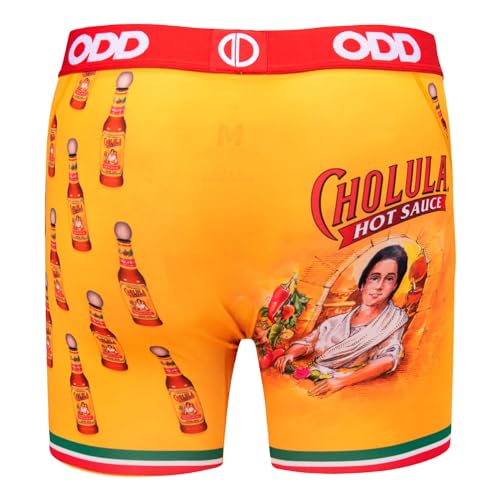 Odd Sox Men's Gift Idea Novelty Underwear Boxer Briefs, Cholula Lady2