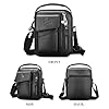 BAIGIO Sacoche Homme Cuir Sacoche Bandouliere Homme Vintage Cartable Sac de Messager Pochette Sac à Bandoulière Sacs Portés Épaule Sacs à Main pour Affaires Travail Voyage Vie Quotidienne #2