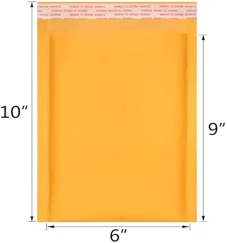 Miniatura 2 de Sobres acolchados de burbujas de papel kraft de 6 x 9 pulgadas, 6 x 9 pulgadas, sobres acolchados de burbujas de papel kraft #0 (25)