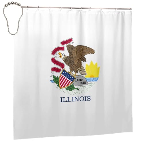 Rideau de douche Illinois 183x183 cm en polyester avec 12 œillets - 3