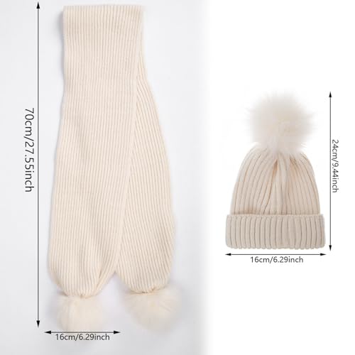 Gorro y bufanda de punto para niños que no pica conjunto de invierno infantil suave 2-6 años 5