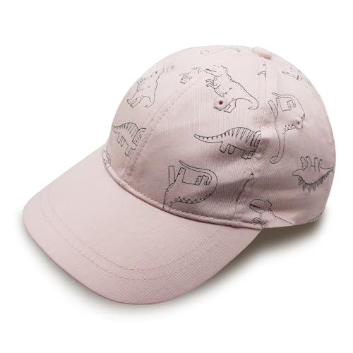 SmztTrend Baseball Cap for Baby Boys Girls Boys Dinosaur Caps Summer Sun Hat for Girls Cotton Baseball Hat for Toddler9(Pink,2-5T)