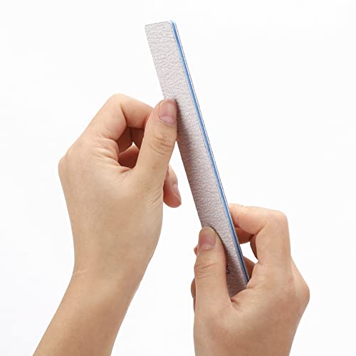 25 Pieces 120 Grit Rectangle Nail Files For Acrylic Nails And Natural Nails, Reusable Nail Buffers Double Sided Emery Boards Manicure Tools #TOP4