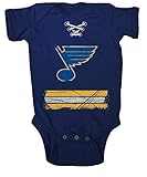 NHL St. Louis Blues Beeler Vintage Infant Jersey Creeper, 6-Months, Navy