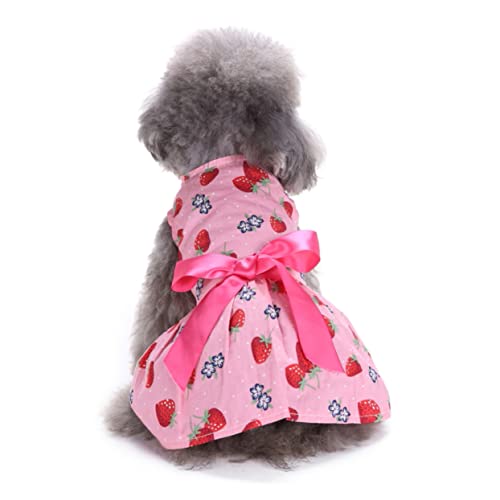 Milisten 2 Peças Saia De Cachorrinho Sem Manga Roupa De Verão Menina Vestido Com Laço Pijamas Para R