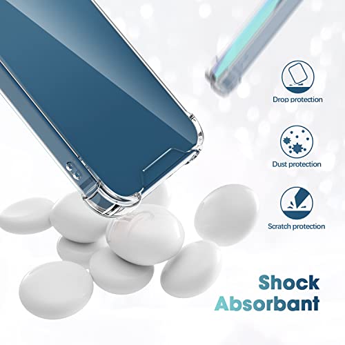 Cutebe Cute Clear Crystal Case For Iphone 13 6.1 Inch 2021 Released, Shockproof Series Hard Pc+ Tpu Bumper Yellow-Resistant Protective Cover With Design For Women, Girls #TOP4