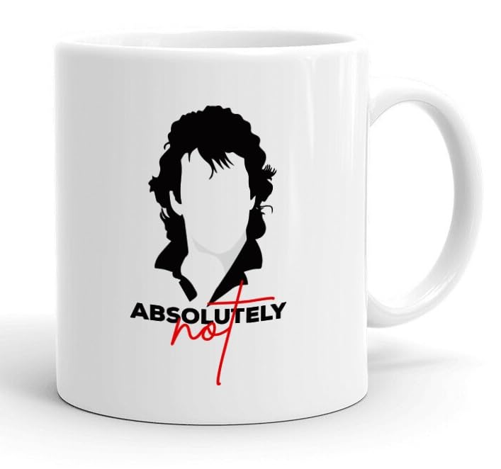 Imran Khan Quote "Absolutely Not" | Love of Pakistan | Printed Ceramic Coffee Mug 325ml, Perfect Gifting by Spoil Your Wall | Color White