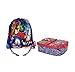 Sandwichera con 3 Compartimentos para niños - lonchera Infantil - Porta merienda - Fiambrera Decorada- bolsa porta alimentos-sandwichera escolar. (Pack Avengers)