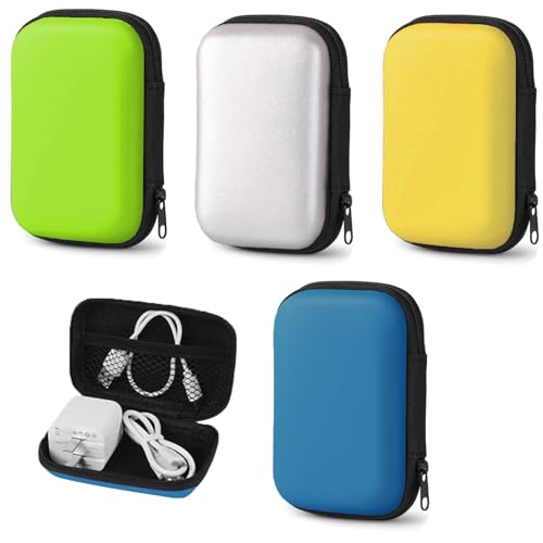 Custodia per Uno, 4 Pezzi Carte da Gioco per Giochi da Viaggio, Custodia Multifunzionale, Scatola Portatile per Riporre Schede, per una Varietà di Carte(Giallo, Verde, Argento, Blu Scuro)