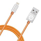 iPhone 6 Cable, 3 Pack 3.3 Ft, F-color Apple MFI Certified Lightning Cord for iPhone 6S 6 Plus 5S 5C 5 SE, iPad 4 Air 2 mini 4, iPad Pro, iPod touch 5, Orange