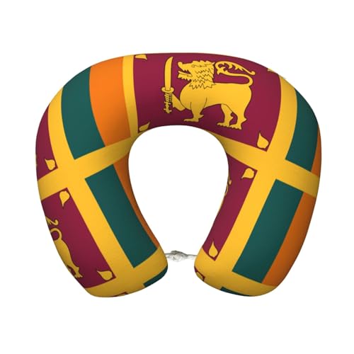 Almohada de poliéster para cuello con diseño de bandera