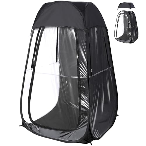 REDCAMP Sports Tent Pop Up Pod, 1 Person Portable Weather Tents Sports Pod for Cold Day, Waterproof Windproof Rain Pod, Instant Shelter for Soccer, Baseball, Fishing