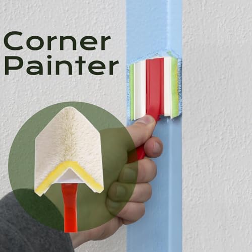Paint Edger Trimmer with Pad Refills,Corner Walls & Ceilings Painter,Trim and Touch Up Painter with Refill Pad, Edger Applicator for Flat Surfaces - Thumbnail 4