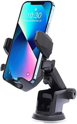 Car Phone Holder Mount, [Never Fall Off Suction] Easy One Touch Car Phone Mount For Car Dashboard & Windshield,Car Phone Mount Compatible with iPhone 13Pro Max/12/11,Samsung Galaxy S/Note20 All Phones