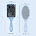 Wet Brush Paddle Detangler Hair Brush, Sky, Ultra-Soft IntelliFlex Bristles with AquaVent Design, Great For Treatment & Mask Application, Women, Men, Wet, Dry and Damaged Hair