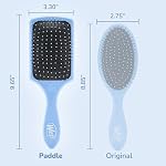 Wet Brush Paddle Detangler Hair Brush, Sky, Ultra-Soft IntelliFlex Bristles with AquaVent Design, Great For Treatment & Mask Application, Women, Men, Wet, Dry and Damaged Hair - Image 5