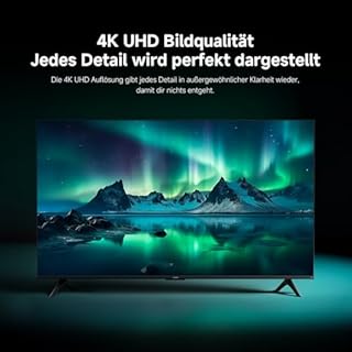 Xiaomi TV F 65, 65 Zoll (165 cm), 4K UHD, Smart TV, Fire OS8, Triple Tuner DVB-C/S/S2/T/T2,HDR10, MEMC, 60Hz mit 120Hz Game Boost Mode,Sprachsteuerung mit Alexa,2GB+32GB, Kompatibel mit Apple AirPlay